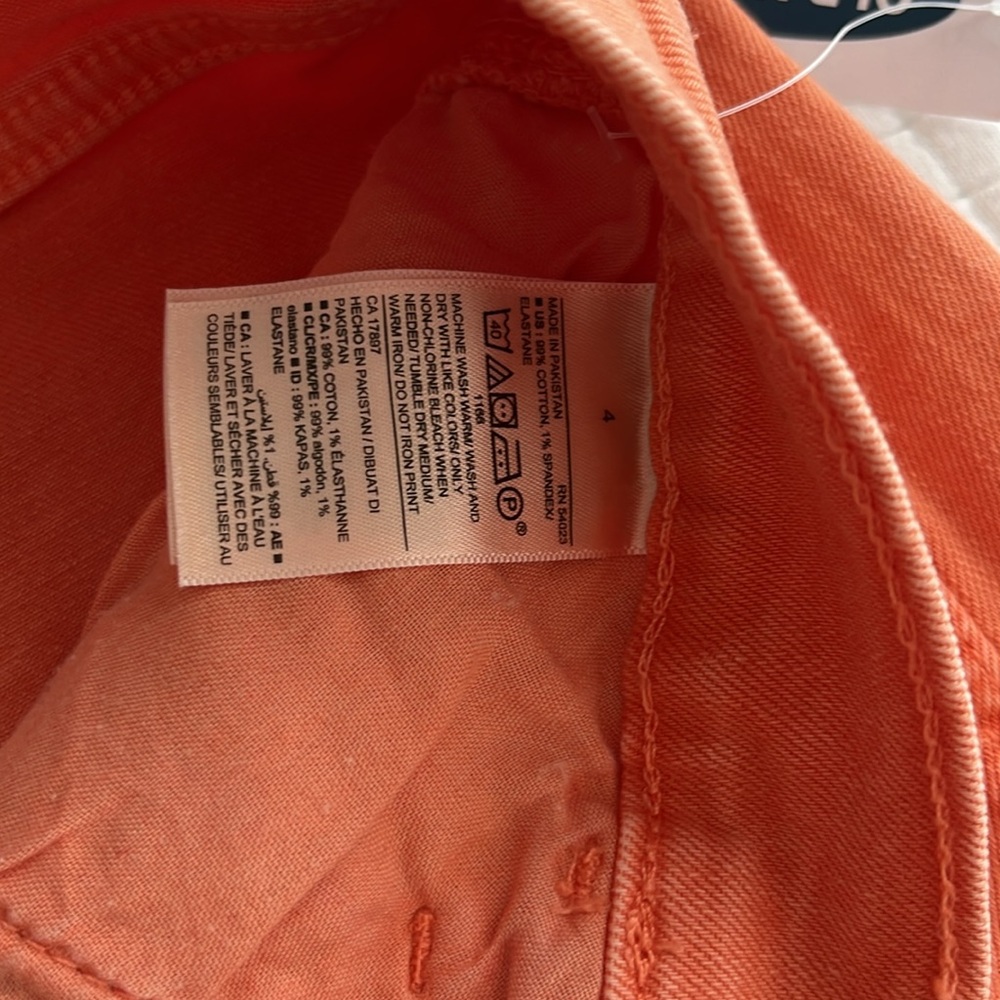 *Old Navy Orange Jean Shorts - Picture 3 of 4